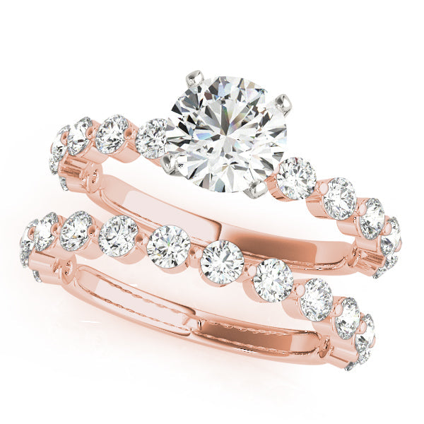 Luxe Single Prong Engagement Ring Round Diamond Engagement Ring in 10K/14K gold and platinum with certified lab-grown or natural diamonds
