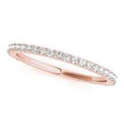 Straight Diamond Half Eternity Ring in Gold & Platinum