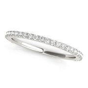 Straight Diamond Half Eternity Ring in Gold & Platinum