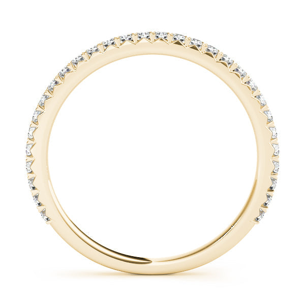 Straight Diamond Half Eternity Ring in Gold & Platinum