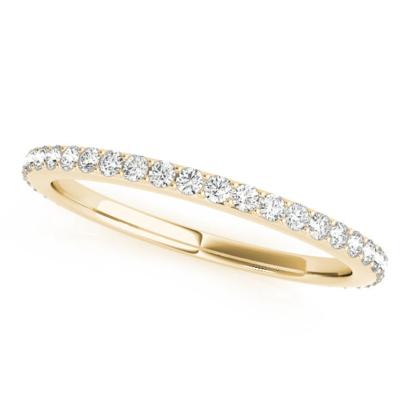 3/4 Shared Prong Half Eternity Ring in 10K/14K gold and platinum with certified lab-grown or natural diamonds