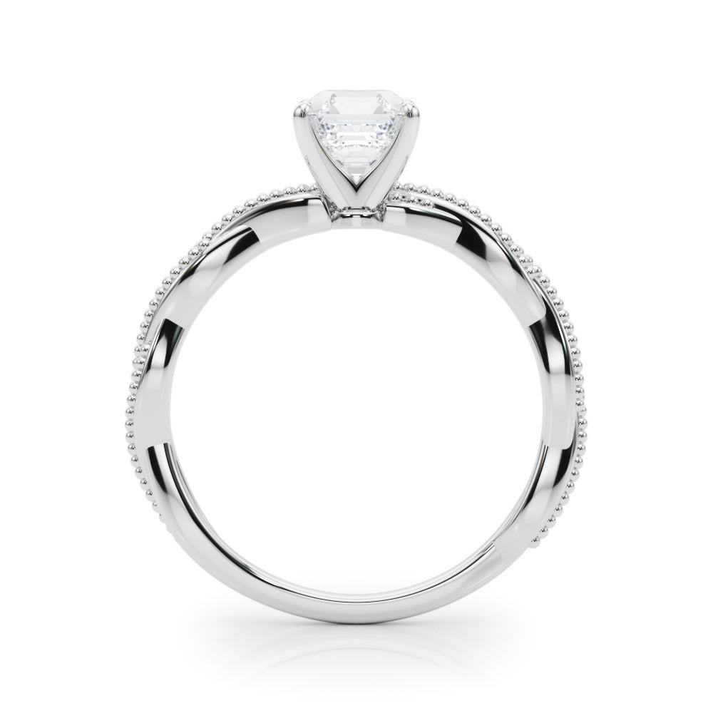 Signature Twisted Engagement Ring Round Diamond Engagement Ring in 10K/14K gold and platinum with certified lab-grown or natural diamonds
