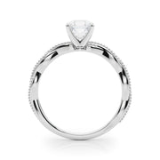 Signature Twisted Engagement Ring Round Diamond Engagement Ring in 10K/14K gold and platinum with certified lab-grown or natural diamonds