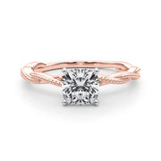 Signature Twisted Engagement Ring Round Diamond Engagement Ring in 10K/14K gold and platinum with certified lab-grown or natural diamonds