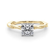 Signature Twisted Engagement Ring Round Diamond Engagement Ring in 10K/14K gold and platinum with certified lab-grown or natural diamonds
