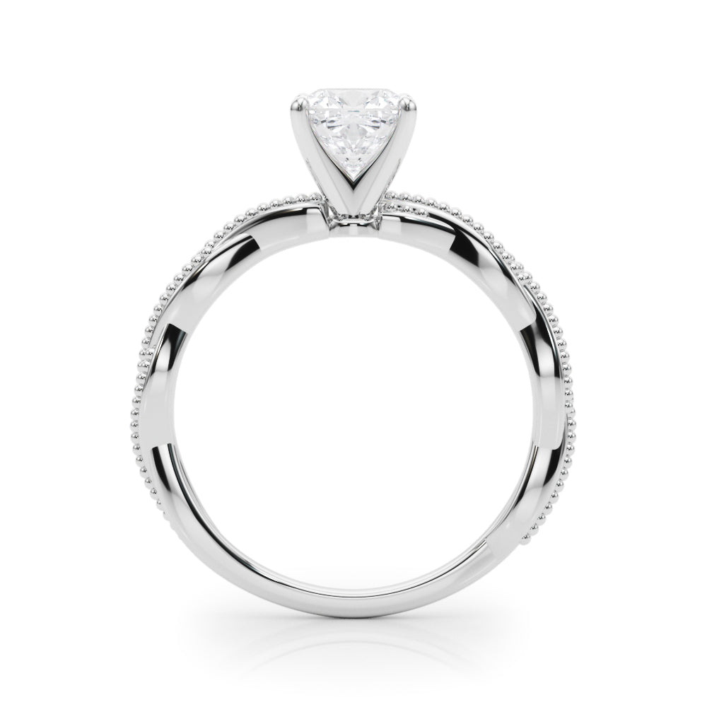 Signature Twisted Engagement Ring Round Diamond Engagement Ring in 10K/14K gold and platinum with certified lab-grown or natural diamonds