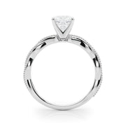 Signature Twisted Engagement Ring Round Diamond Engagement Ring in 10K/14K gold and platinum with certified lab-grown or natural diamonds