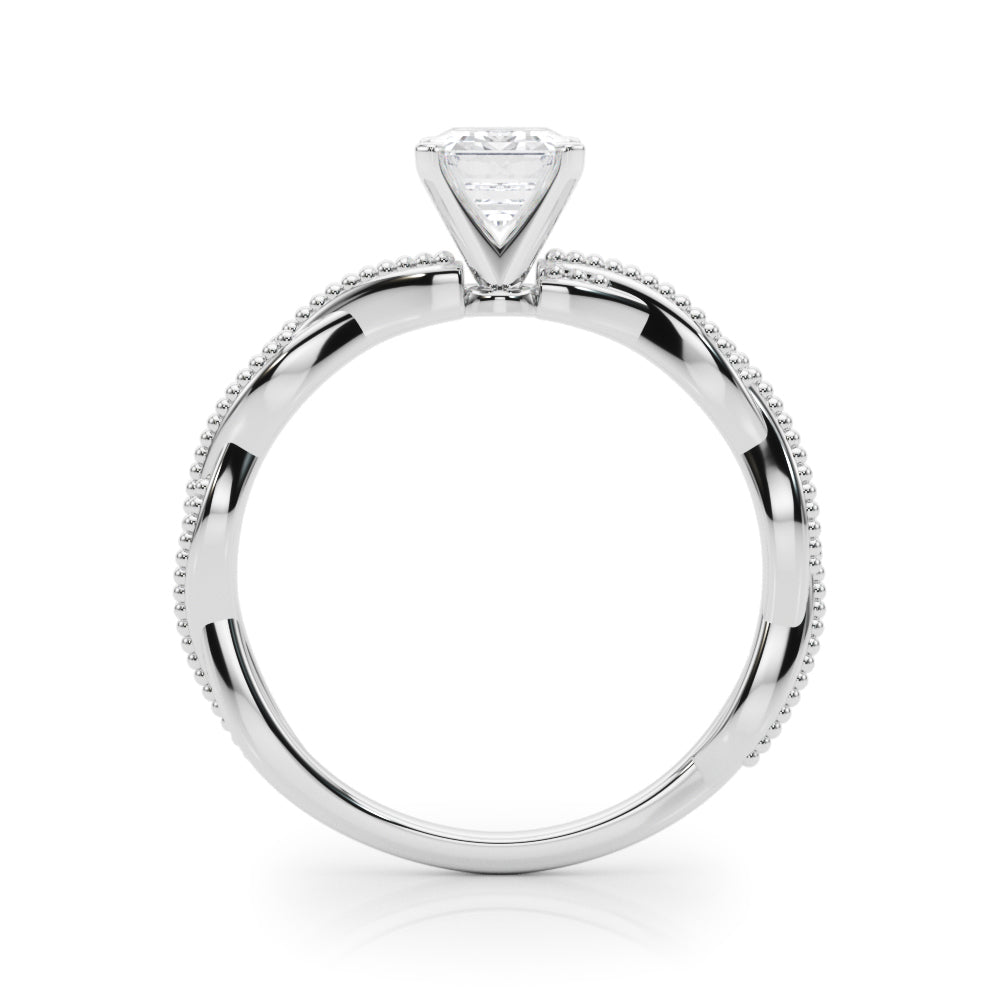 Signature Twisted Engagement Ring Round Diamond Engagement Ring in 10K/14K gold and platinum with certified lab-grown or natural diamonds