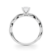 Signature Twisted Engagement Ring Round Diamond Engagement Ring in 10K/14K gold and platinum with certified lab-grown or natural diamonds