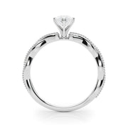 Signature Twisted Engagement Ring Round Diamond Engagement Ring in 10K/14K gold and platinum with certified lab-grown or natural diamonds