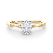 Signature Twisted Engagement Ring Round Diamond Engagement Ring in 10K/14K gold and platinum with certified lab-grown or natural diamonds