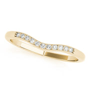 Diamond Half Eternity Ring in 10K/14K gold and platinum with certified lab-grown or natural diamonds