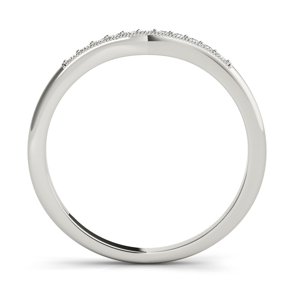 Diamond Half Eternity Ring in Gold & Platinum