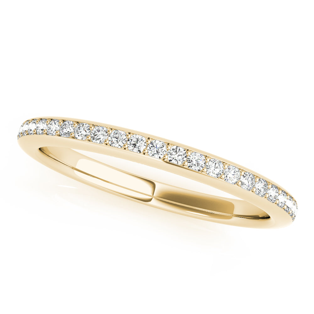 Diamond Half Eternity Ring in 10K/14K gold and platinum with certified lab-grown or natural diamonds