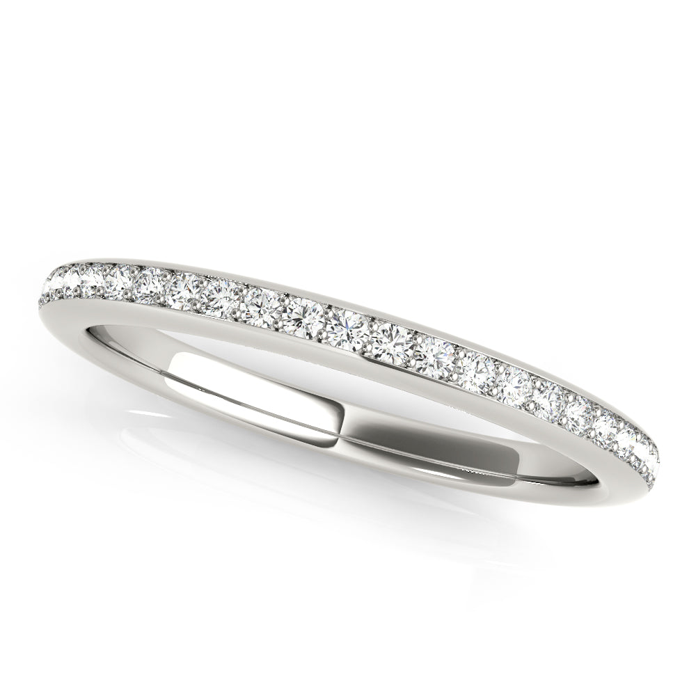 Diamond Half Eternity Ring in Gold & Platinum
