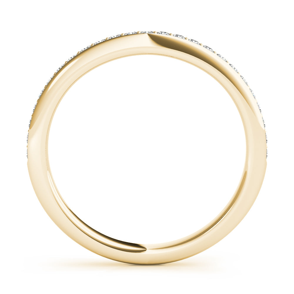 Diamond Half Eternity Ring in Gold & Platinum