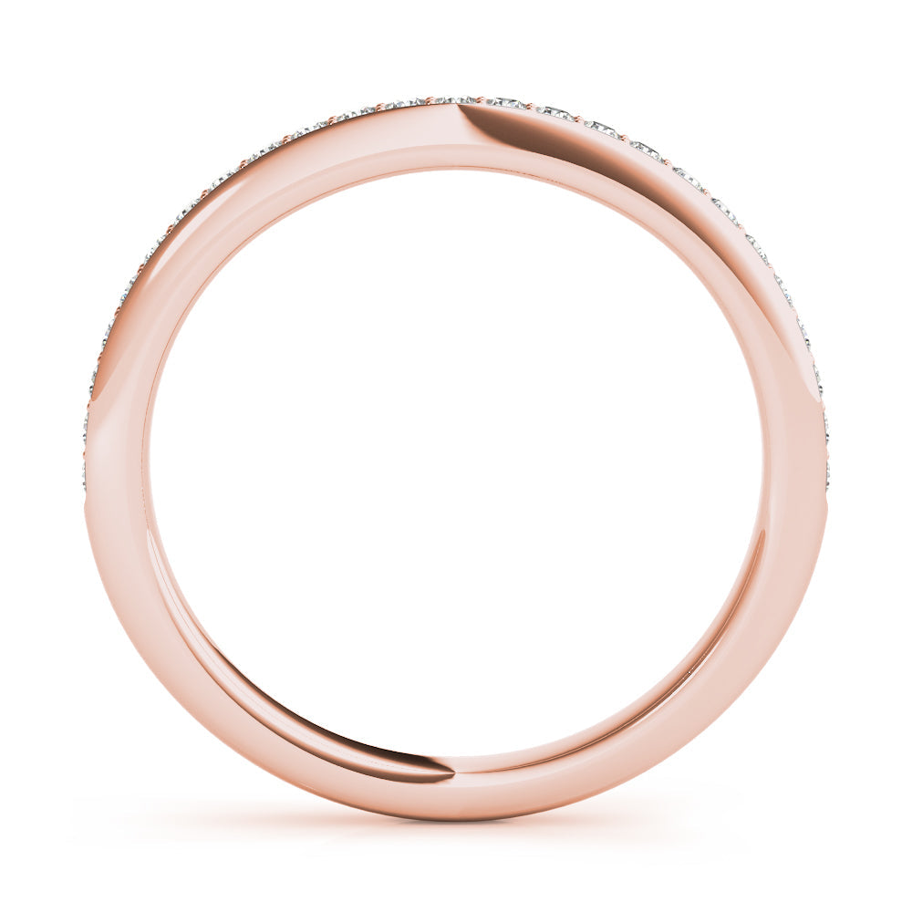 Diamond Half Eternity Ring in Gold & Platinum