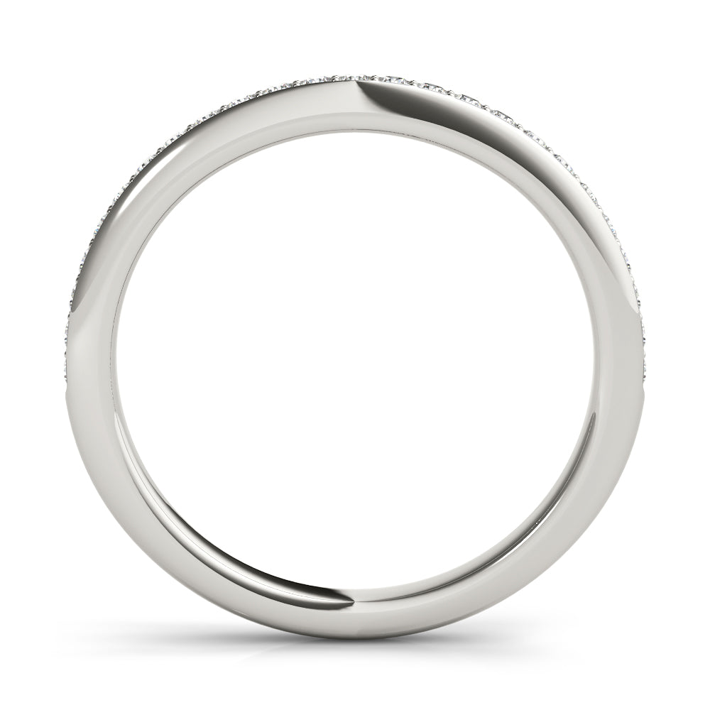 Diamond Half Eternity Ring in Gold & Platinum