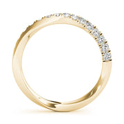 Diamond Half Eternity Ring in Gold & Platinum