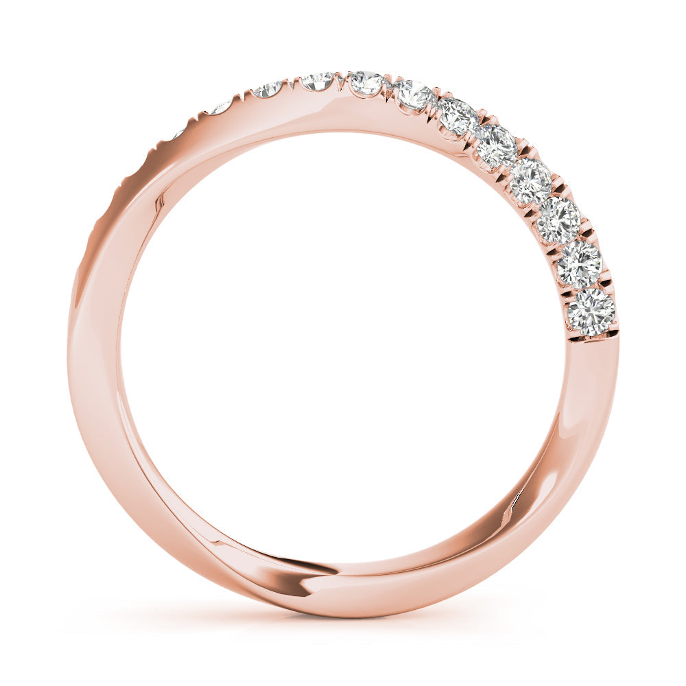 Diamond Half Eternity Ring in Gold & Platinum