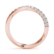 Diamond Half Eternity Ring in Gold & Platinum
