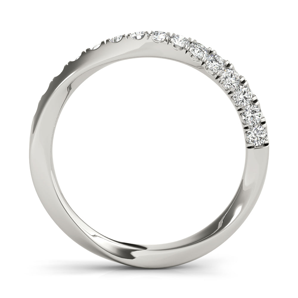 Diamond Half Eternity Ring in Gold & Platinum