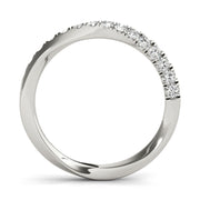 Diamond Half Eternity Ring in Gold & Platinum