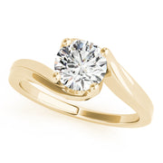 Eternal Bypass Round Diamond Engagement Ring in 10K/14K gold and platinum with certified lab-grown or natural diamonds