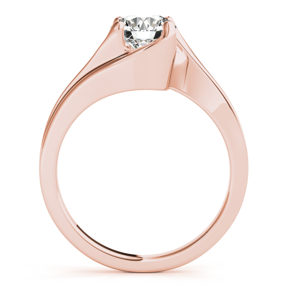 Eternal Bypass Round Diamond Engagement Ring in 10K/14K gold and platinum with certified lab-grown or natural diamonds