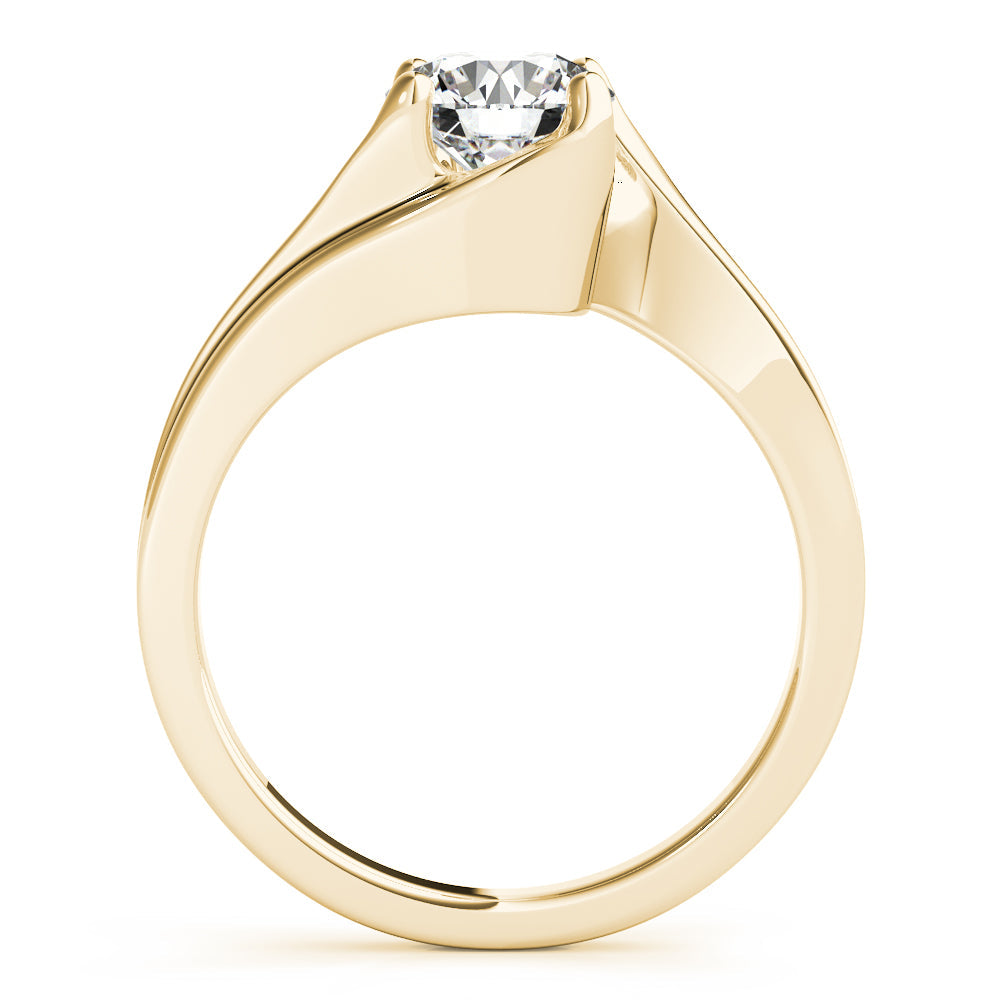 Eternal Bypass Round Diamond Engagement Ring in 10K/14K gold and platinum with certified lab-grown or natural diamonds
