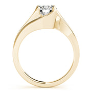 Eternal Bypass Round Diamond Engagement Ring in 10K/14K gold and platinum with certified lab-grown or natural diamonds
