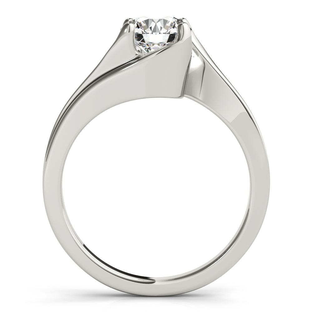 Eternal Bypass Round Diamond Engagement Ring in 10K/14K gold and platinum with certified lab-grown or natural diamonds