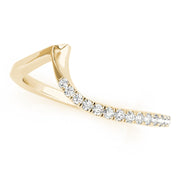 Euro Shank Half Eternity Ring in 10K/14K gold and platinum with certified lab-grown or natural diamonds