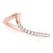 Euro Shank Half Eternity Ring in Gold & Platinum