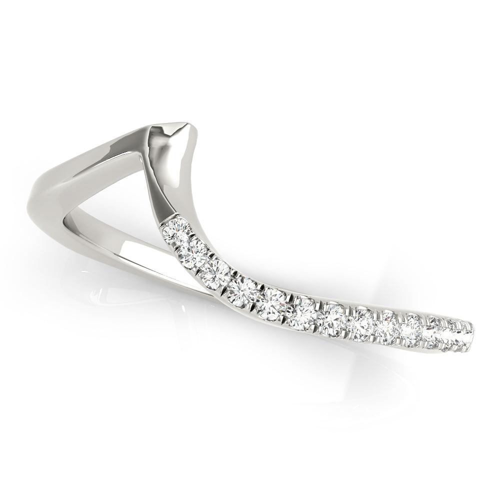 Euro Shank Half Eternity Ring in Gold & Platinum