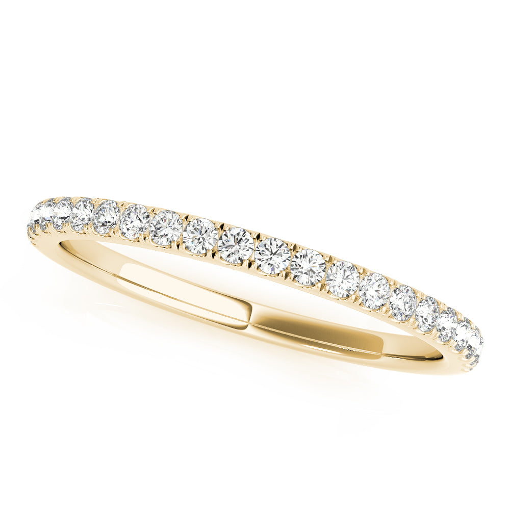 Split Prong Half Eternity Ring in 10K/14K gold and platinum with certified lab-grown or natural diamonds