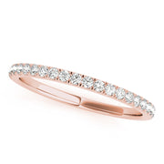 Split Prong Half Eternity Ring in Gold & Platinum