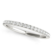 Split Prong Half Eternity Ring in Gold & Platinum