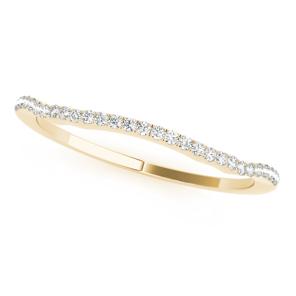 Diamond Half Eternity Ring in 10K/14K gold and platinum with certified lab-grown or natural diamonds