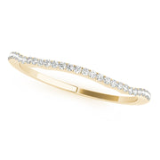 Diamond Half Eternity Ring in 10K/14K gold and platinum with certified lab-grown or natural diamonds