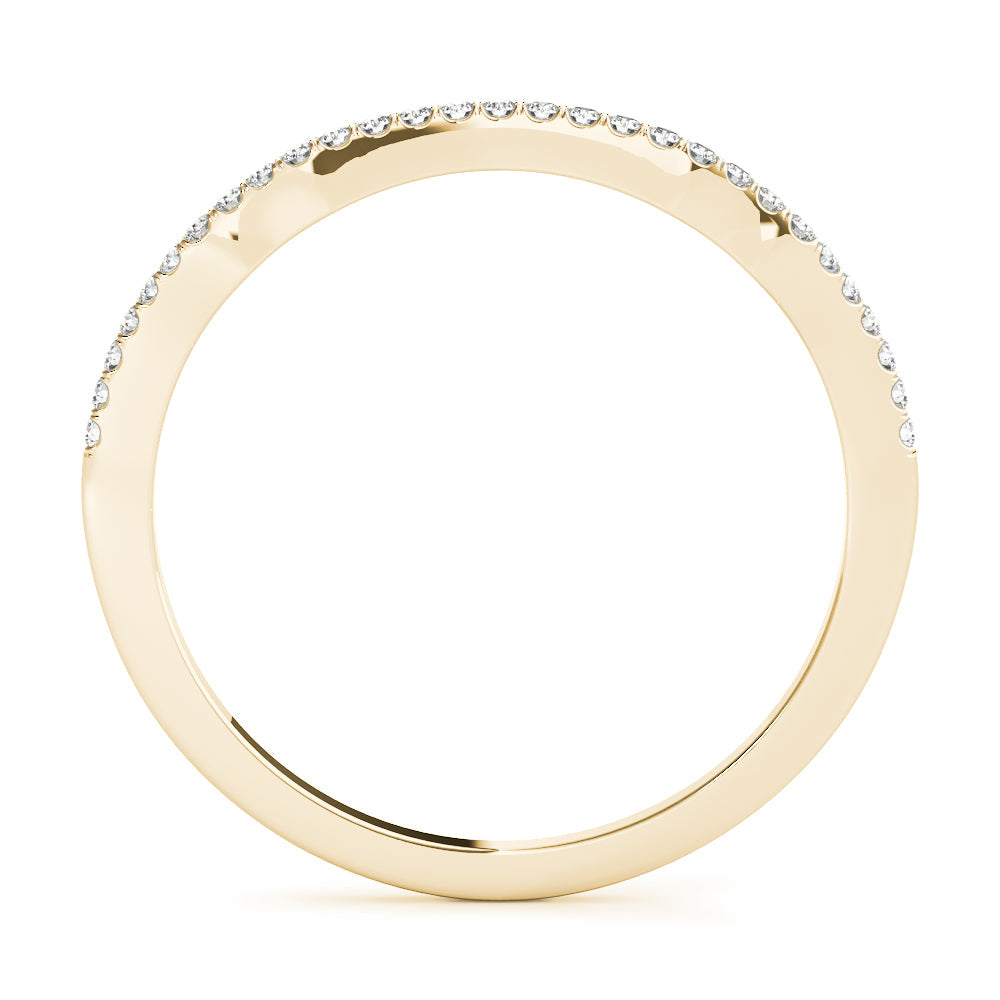 Diamond Half Eternity Ring in Gold & Platinum