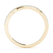 Diamond Half Eternity Ring in Gold & Platinum