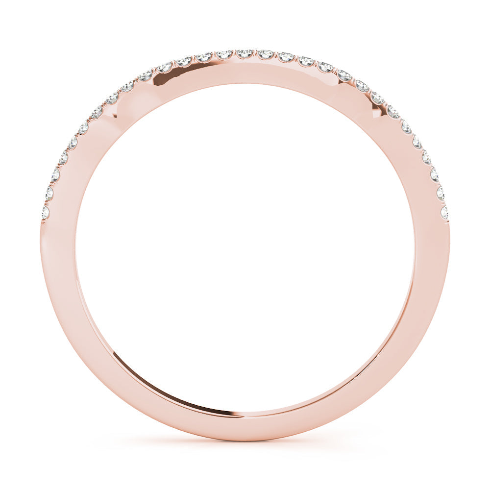 Diamond Half Eternity Ring in Gold & Platinum