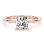 Statement Cut Princess Diamond Engagement Ring in 10K/14K gold and platinum with certified lab-grown or natural diamonds