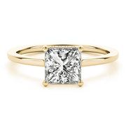 Statement Cut Princess Diamond Engagement Ring in 10K/14K gold and platinum with certified lab-grown or natural diamonds