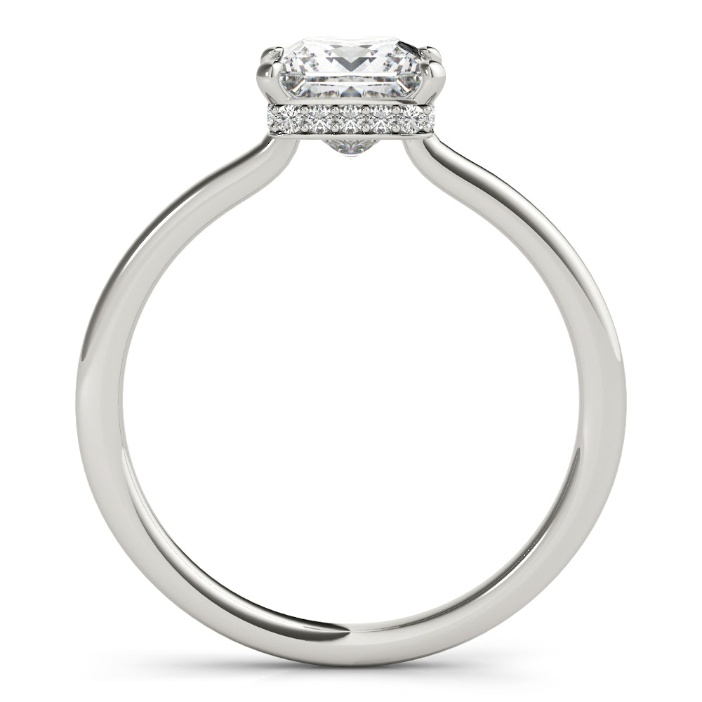Statement Cut Princess Diamond Engagement Ring in 10K/14K gold and platinum with certified lab-grown or natural diamonds
