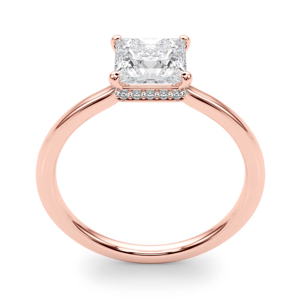Statement Cut Princess Diamond Engagement Ring in 10K/14K gold and platinum with certified lab-grown or natural diamonds