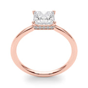 Statement Cut Princess Diamond Engagement Ring in 10K/14K gold and platinum with certified lab-grown or natural diamonds