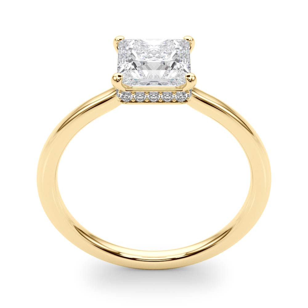 Statement Cut Princess Diamond Engagement Ring in 10K/14K gold and platinum with certified lab-grown or natural diamonds