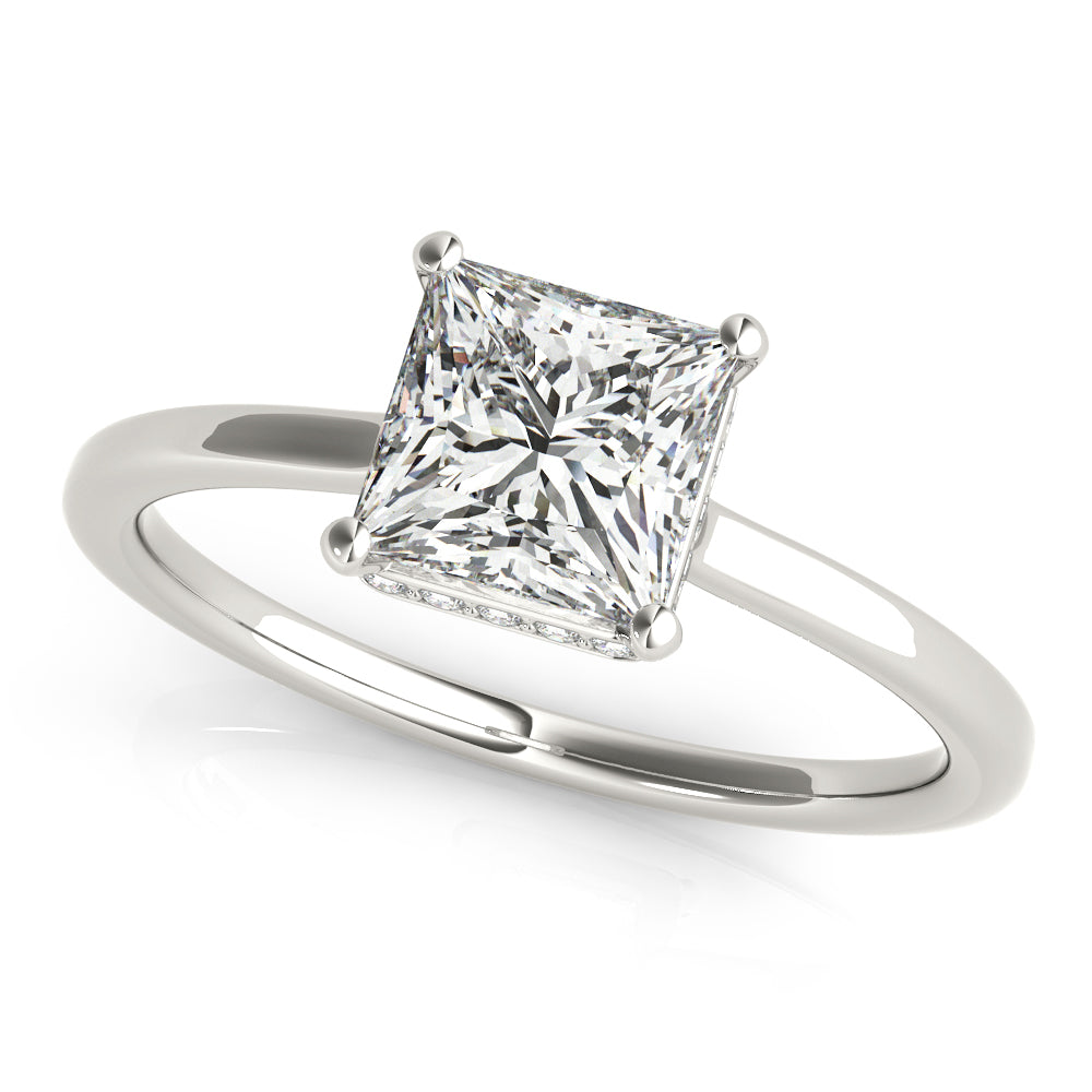 Statement Cut Princess Diamond Engagement Ring in 10K/14K gold and platinum with certified lab-grown or natural diamonds